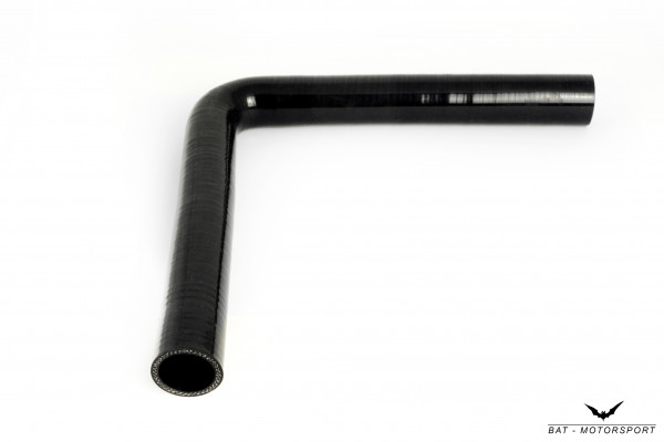 35mm 90 ° Long Leg Silicone Elbow / Connector Black