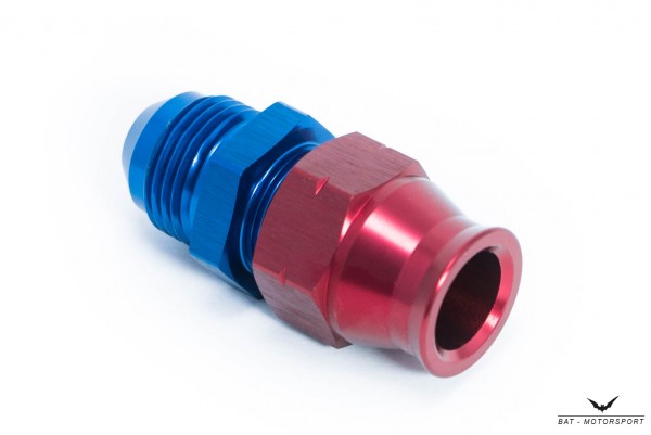 12.7mm (1/2") Hardline/Tube Fitting Dash 8 / -8 AN / JIC 8 Male Red/Blue Anodized