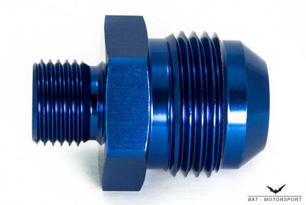 Thread Adapter Dash 12 / -12 AN / JIC 12 to M16x1.5 Blue Anodized