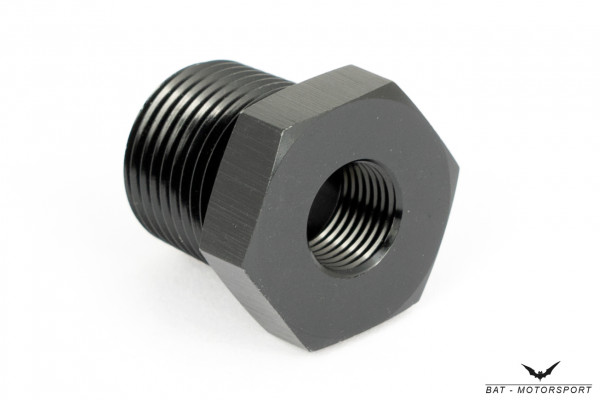 Reducer 3/8" NPT Female to 1/8" NPT Male Black Anodized