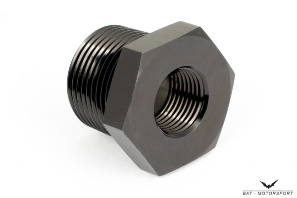 Reducer 3/4" NPT Female to 3/8" NPT Male Black Anodized