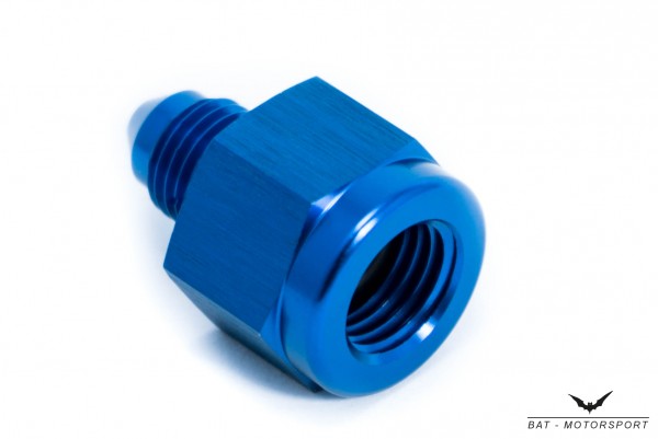 Reducer Dash 4 to Dash 3 / AN / JIC Blue Anodized Female to Male