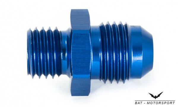 Thread Adapter Dash 6 / -6 AN / JIC 6 to M12x1.25 Blue Anodized