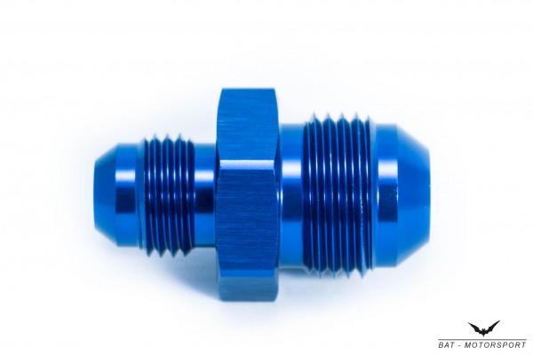 Reducer Dash 8 to Dash 6 / AN / JIC Blue Anodized Male to Male