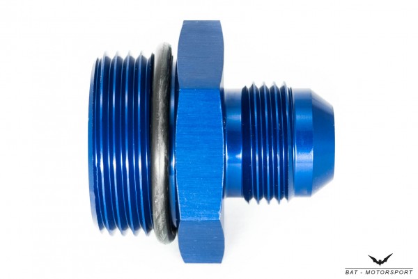 Thread Adapter Dash 10 / -10 AN / JIC 10 to ORB 16 Blue Anodized