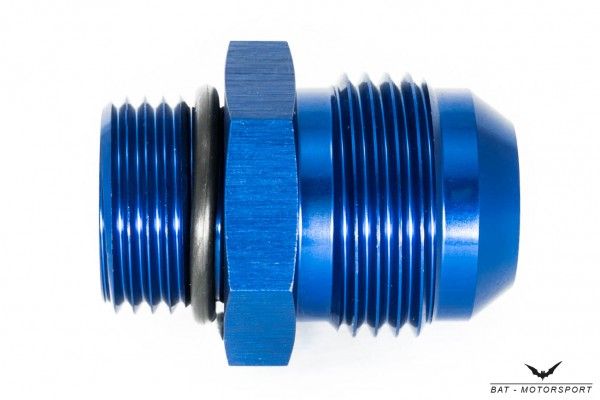 Thread Adapter Dash 12 / -12 AN / JIC 12 to ORB 10 Blue Anodized