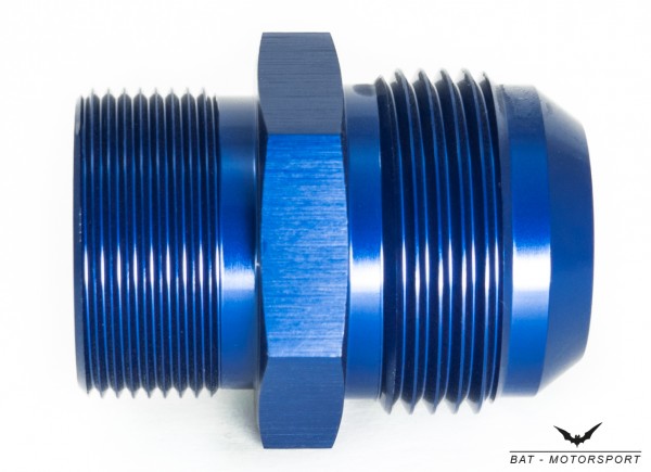 Thread Adapter Dash 16 / -16 AN / JIC 16 to M30x1.5 Blue Anodized