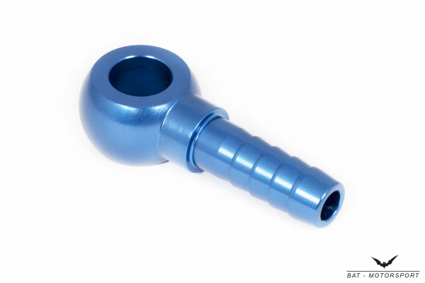 8-9mm - Ringstück M10 (10,5mm) Schlauchtülle Ringöse Blau eloxiert