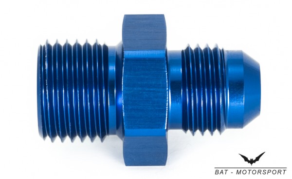 Thread Adapter Dash 6 / -6 AN / JIC 6 to M16x1.5 Blue Anodized