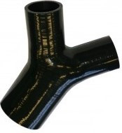 Viper Performance 76mm - 51mm Silicone Y-piece Black