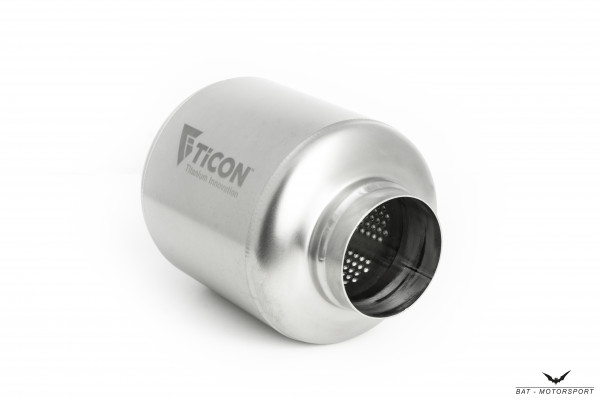 63,5mm Ticon Titan Schalldämpfer rund 178mm
