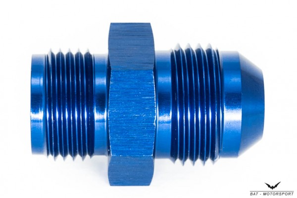 Thread Adapter Dash 8 / -8 AN / JIC 8 to 11/16"-18UNF Blue Anodized