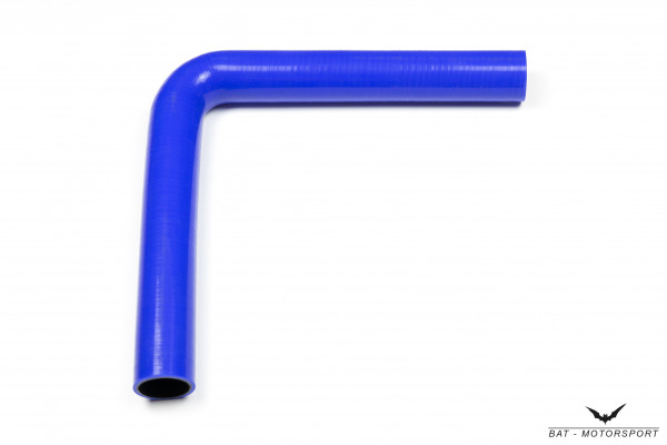 25mm 90 ° Long Leg Silicone Elbow / Connector Blue