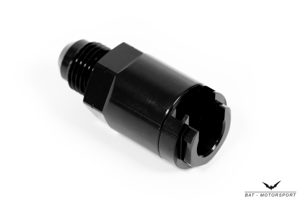 Quick disconnect coupling 8.0mm to Dash 6 for fuel line black