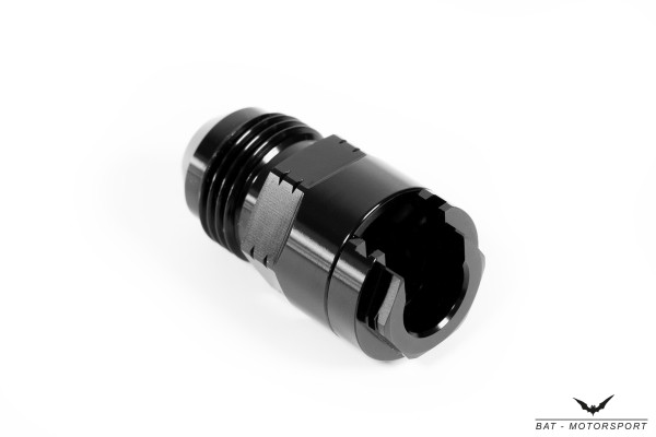 Quick disconnect coupling 9.5mm to Dash 8 for fuel line black