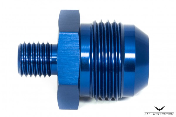 Thread Adapter Dash 12 / -12 AN / JIC 12 to M12x1.5 Blue Anodized
