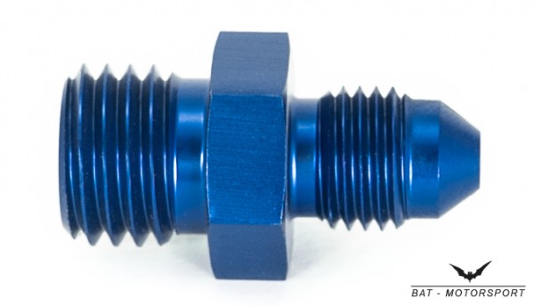 Thread Adapter Dash 3 / -3 AN / JIC 3 to M12x1.5 Blue Anodized