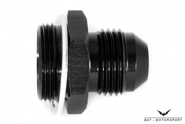 Thread Adapter Dash 6 / -6 AN / JIC 6 to 7/8"-20UNF Black Anodized