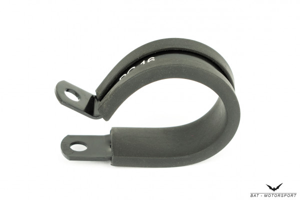 Hose holder rubberized 22-25mm Black