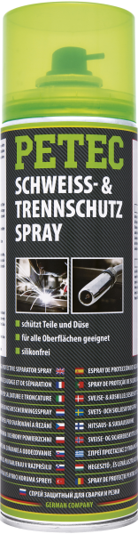 PETEC Schweiß- & Trennschutzspray CO2 500ml Schützt 72050