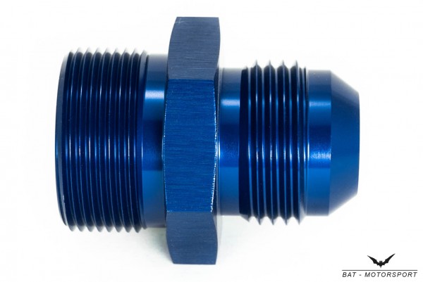 Thread Adapter Dash 12 / -12 AN / JIC 12 to M30x1.5 Blue Anodized