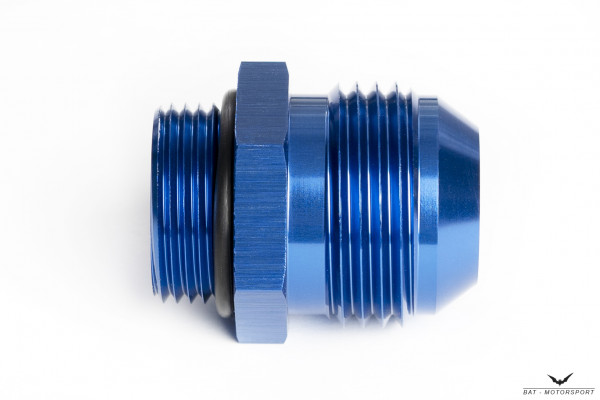 Thread Adapter Dash 12 / -12 AN / JIC 12 to M22x1.5 for Setrab Oil Cooler Blue Anodized
