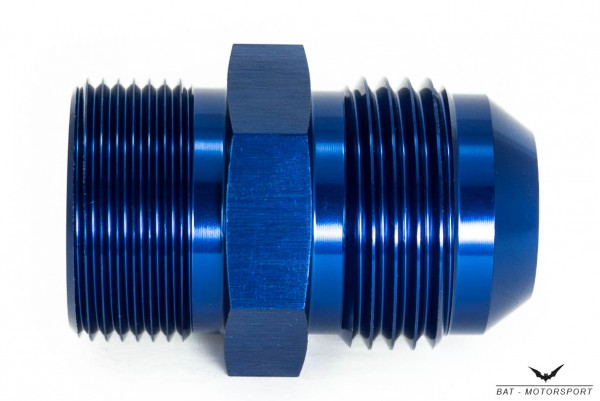 Thread Adapter Dash 12 / -12 AN / JIC 12 to M26x1.5 Blue Anodized