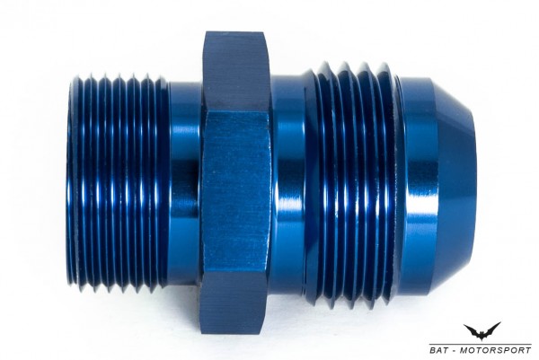 Thread Adapter Dash 12 / -12 AN / JIC 12 to M24x1.5 Blue Anodized