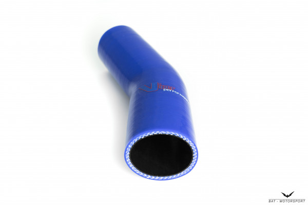 44mm 30° Silikon Schlauchbogen Blau