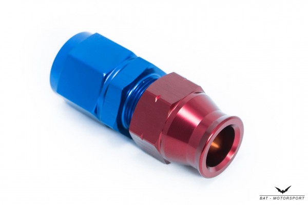 9.5mm (3/8") Hardline/Tube Fitting Dash 6 / -6 AN / JIC 6 Red/Blue Anodized