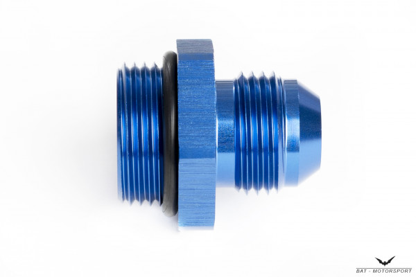 Thread Adapter Dash 8 / -8 AN / JIC 8 to M22x1.5 for Setrab Oil Cooler Blue Anodized