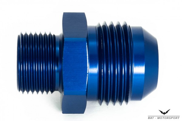 Thread Adapter Dash 12 / -12 AN / JIC 12 to M20x1.5 Blue Anodized