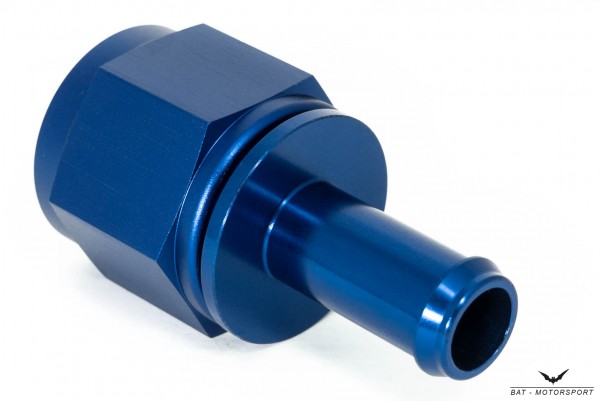 12mm - Dash 10 / -10 AN / JIC 10 Barbed Aluminium Hose Fitting Blue Anodized
