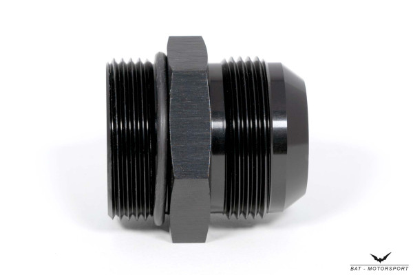 Thread Adapter Dash 20 / -20 AN / JIC 20 to ORB 20 Black Anodized