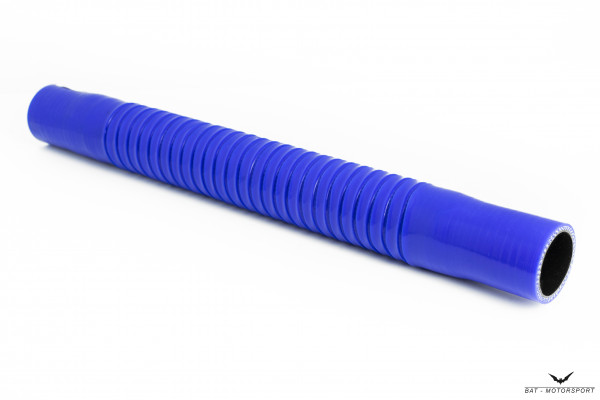 25mm 400mm - Silikon Kühlwasserschlauch mit Spirale verstärkt - blau