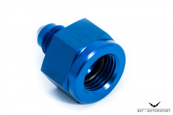 Reducer Dash 6 to Dash 4 / AN / JIC Blue Anodized Female to Male