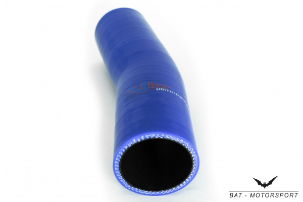 89mm 15° Silikon Schlauchbogen Blau
